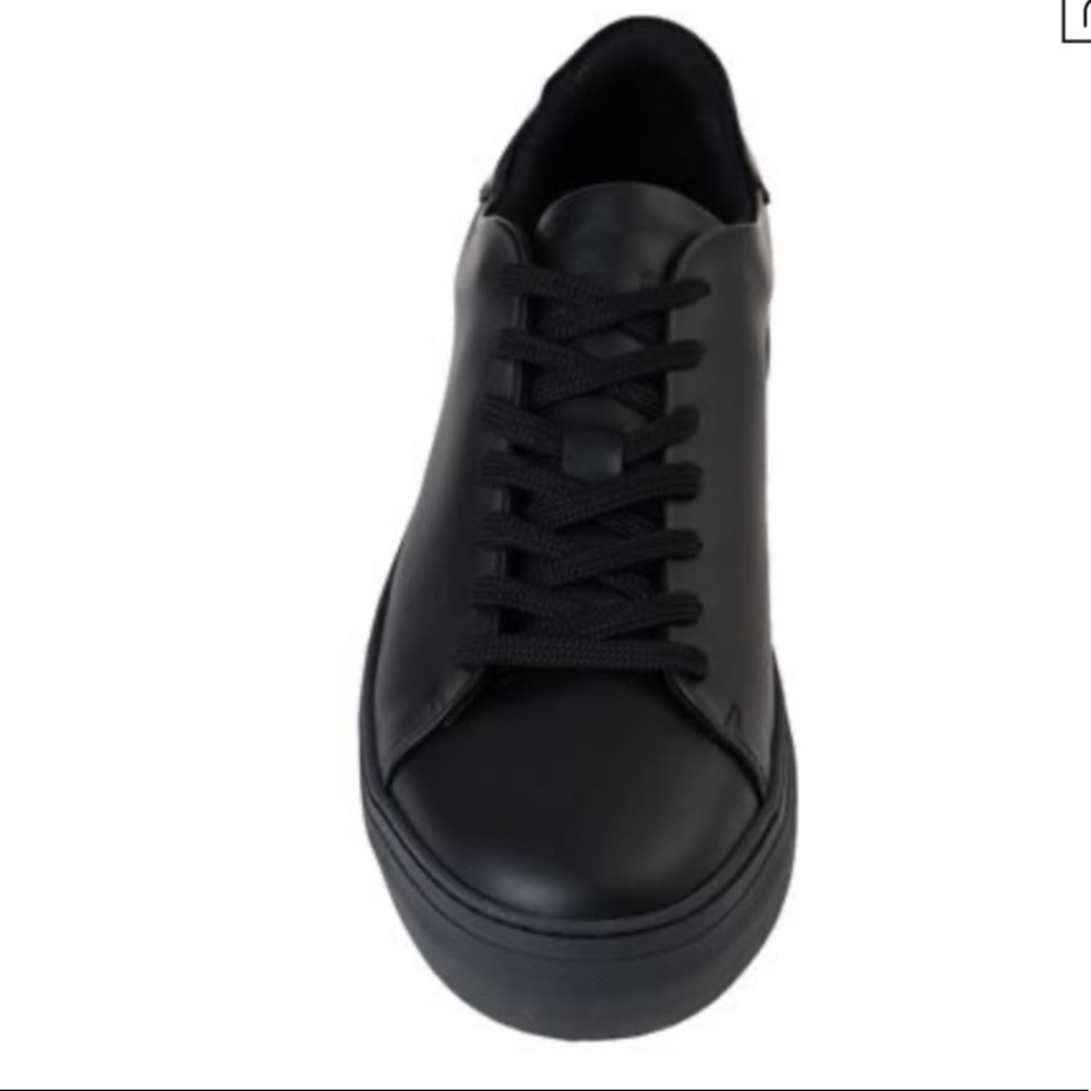 Selected Black Leather Trainers